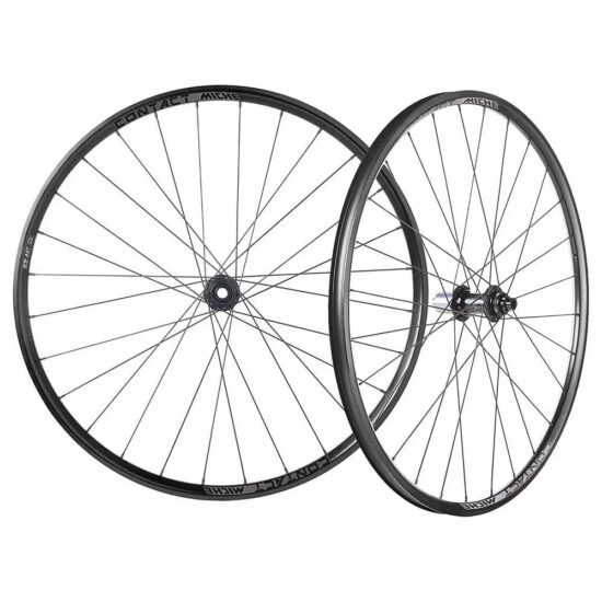 Miche Contact CL Disc Tubeless Gravel Wheel Set 12 x 100 / 12 x 142 mm &amp;  Shimano/Sram HG Black - Campagnolo Black