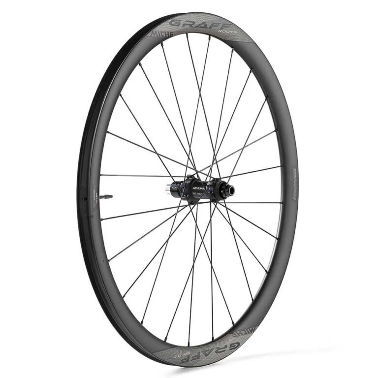 Miche Graff Route 28&amp;acute;&amp;acute; 700C CL Disc Tubeless Gravel Wheel Set 12 x 100 / 12 x 142 mm &amp;  Shimano Micro Spline Black - Shimano/Sram HG Black - Image 3