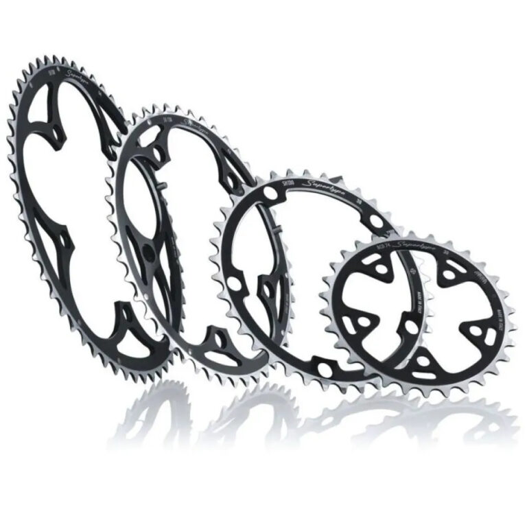 Miche Supertype Exterior 5B Shimano 130 BCD Chainring 46t Black / Silver - 54t Black / Silver