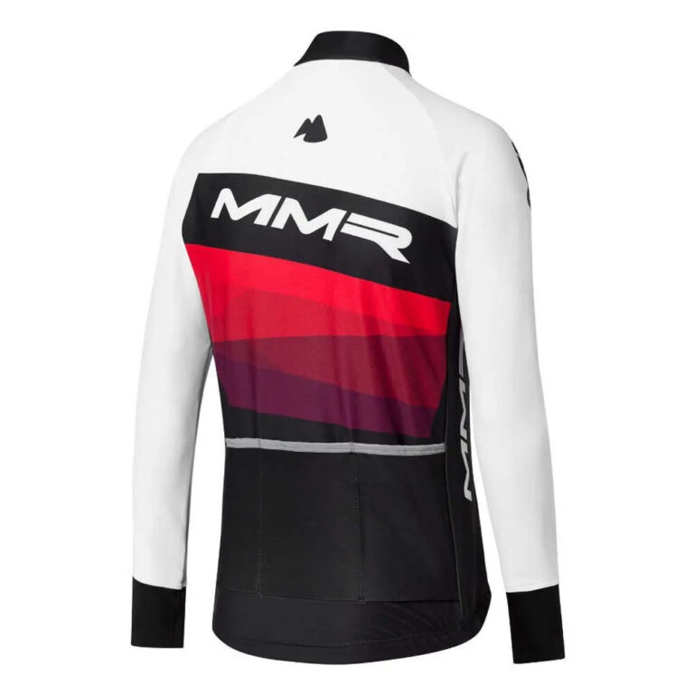 MMR Skr Sport Fit 2019 Long Sleeve Jersey S White / Black / Red - Image 2