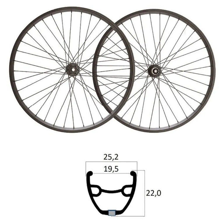 Mvtek 700 6B Disc 9/10/11s Gravel Wheel Set 12 x 100 / 12 x 142 mm &amp; Shimano/Sram HG Black