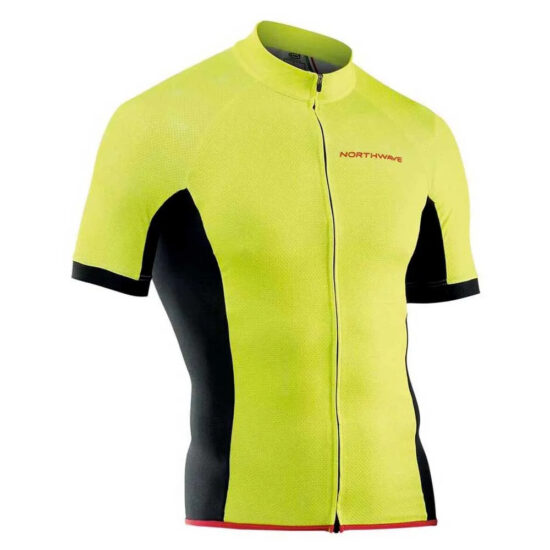 Northwave Force Short Sleeve Jersey S Yellow Fluo