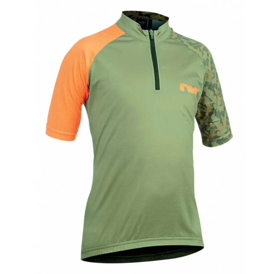 Northwave Origin Short Sleeve Jersey 10-12 Years Green Forest / Orange - 9-10 Years Green Forest / Orange