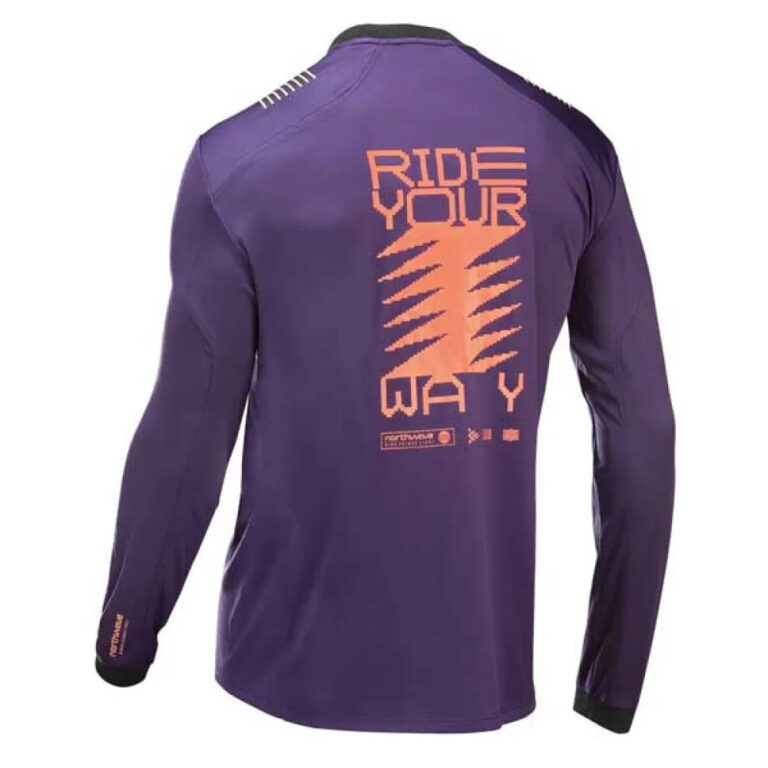 Northwave Sharp Long Sleeve Enduro Jersey L Purple / Orange - Image 2