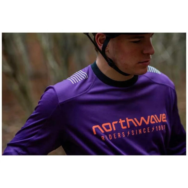 Northwave Sharp Long Sleeve Enduro Jersey L Purple / Orange - Image 4