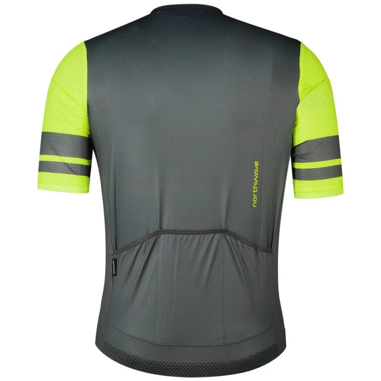 Northwave Storm Air Short Sleeve Jersey S Grey / Fluor Yellow - Image 3