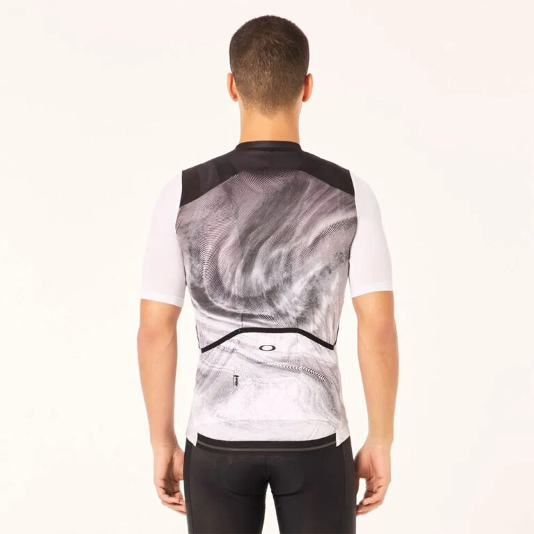 Oakley Endurance Dazzle Camo Short Sleeve Jersey L Gradient Swirl Black / White - Image 2