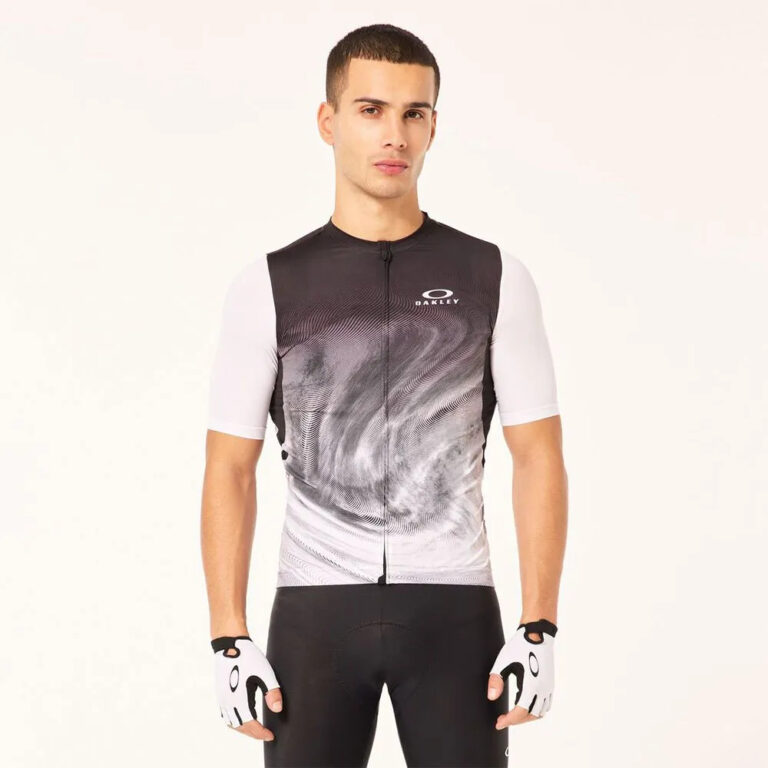 Oakley Endurance Dazzle Camo Short Sleeve Jersey L Gradient Swirl Black / White - Image 9