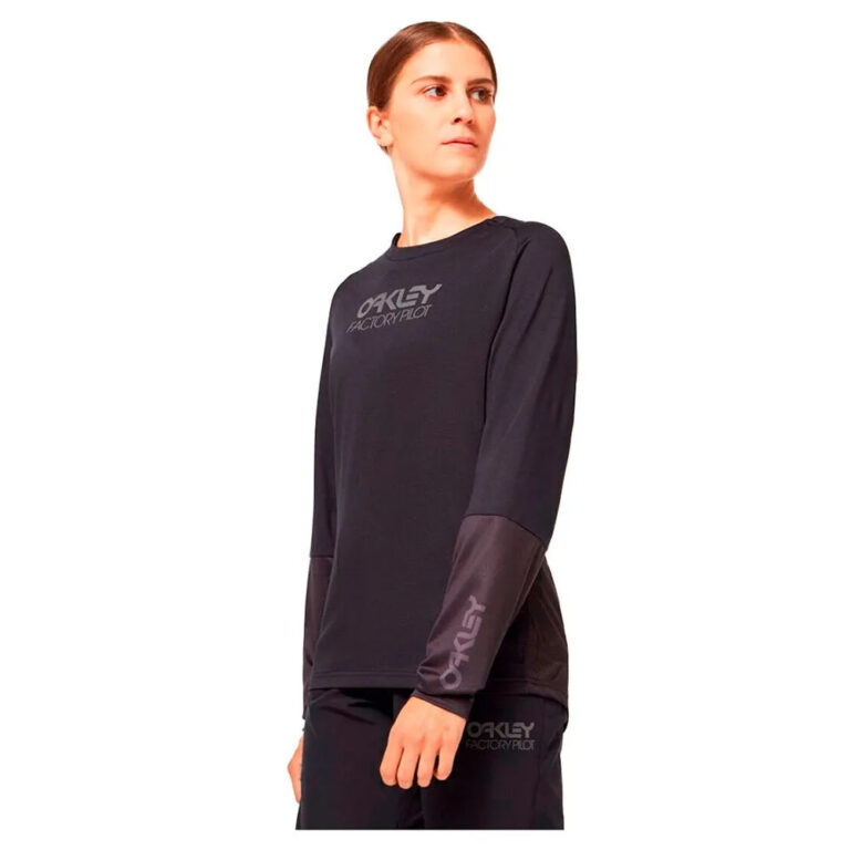 Oakley Factory Pilot II Long Sleeve Jersey S Blackout - Image 5