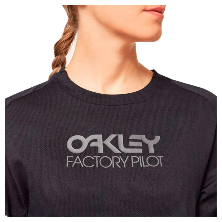 Oakley Factory Pilot II Long Sleeve Jersey S Blackout - Image 7