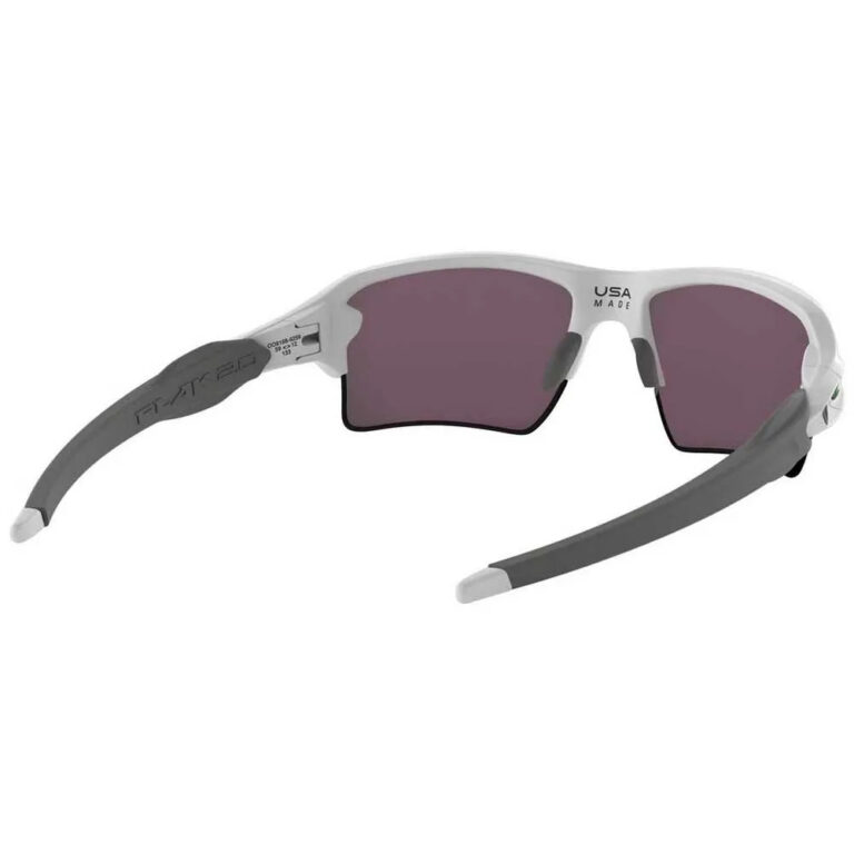 Oakley Flak 2.0 XL Prizm Sunglasses Prizm Jade/CAT3 Polished White - Image 4