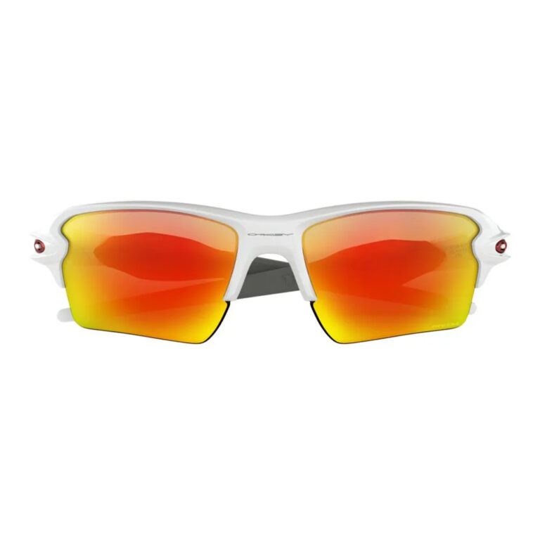 Oakley Flak 2.0 XL Prizm Sunglasses Prizm Ruby/CAT3 Polished White - Image 5