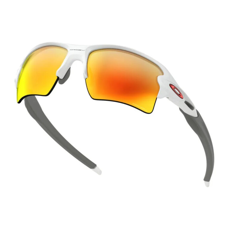 Oakley Flak 2.0 XL Prizm Sunglasses Prizm Ruby/CAT3 Polished White - Image 6