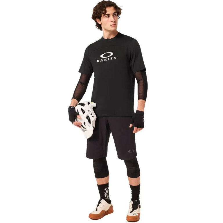 Oakley Free Ride RC Short Sleeve Enduro Jersey S Blackout / Blackout - L Blackout / Blackout - Image 7