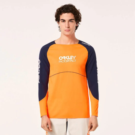 Oakley Maven Scrub Long Sleeve Enduro Jersey S Orange / Blue - XL Orange / Blue