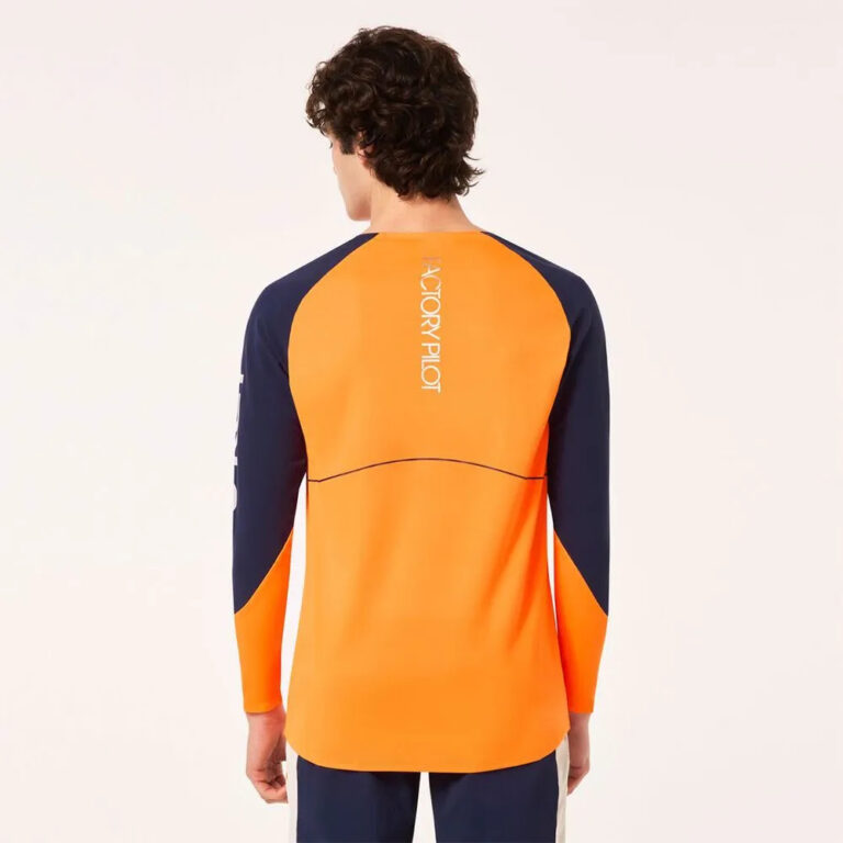 Oakley Maven Scrub Long Sleeve Enduro Jersey S Orange / Blue - XL Orange / Blue - Image 2