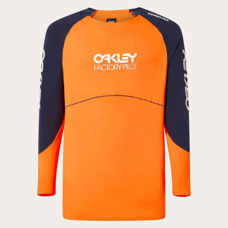 Oakley Maven Scrub Long Sleeve Enduro Jersey S Orange / Blue - XL Orange / Blue - Image 3