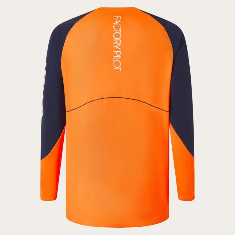 Oakley Maven Scrub Long Sleeve Enduro Jersey S Orange / Blue - XL Orange / Blue - Image 4