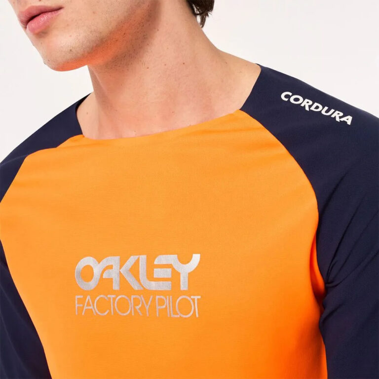 Oakley Maven Scrub Long Sleeve Enduro Jersey S Orange / Blue - XL Orange / Blue - Image 8