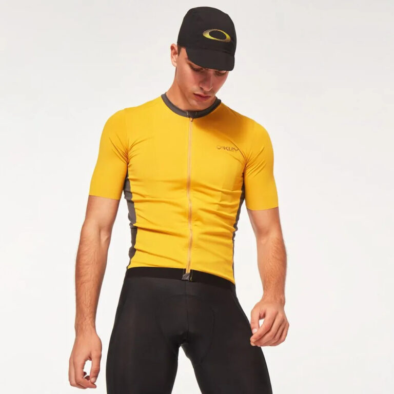 Oakley Point To Point Short Sleeve Jersey XS Amber Yellow - S Amber Yellow - Image 9