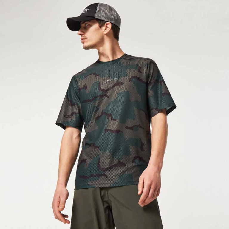 Oakley Ride Free Short Sleeve Jersey M B1B Camo Hunter - Image 6