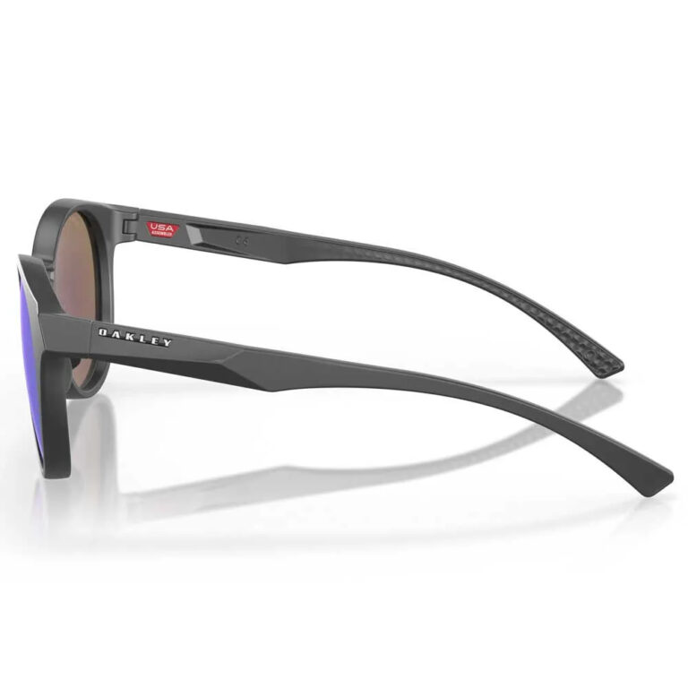 Oakley Spindrift Prizm Polarized Sunglasses Prizm Polarized Sapphire/CAT3 Matte Carbon - Image 4