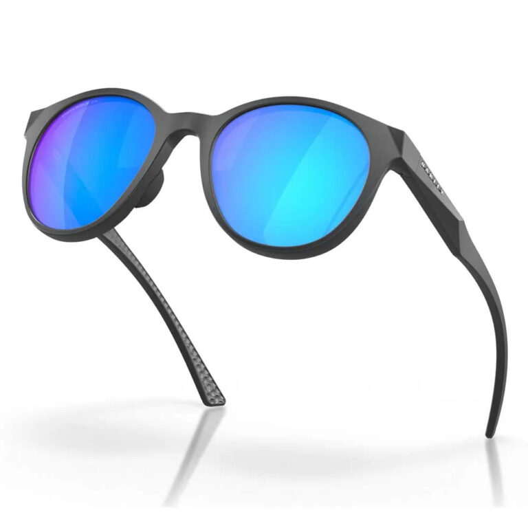 Oakley Spindrift Prizm Polarized Sunglasses Prizm Polarized Sapphire/CAT3 Matte Carbon - Image 5