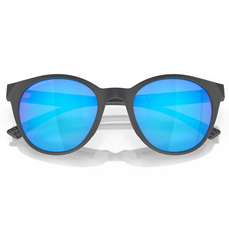 Oakley Spindrift Prizm Polarized Sunglasses Prizm Polarized Sapphire/CAT3 Matte Carbon - Image 6