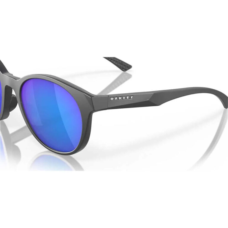 Oakley Spindrift Prizm Polarized Sunglasses Prizm Polarized Sapphire/CAT3 Matte Carbon - Image 7