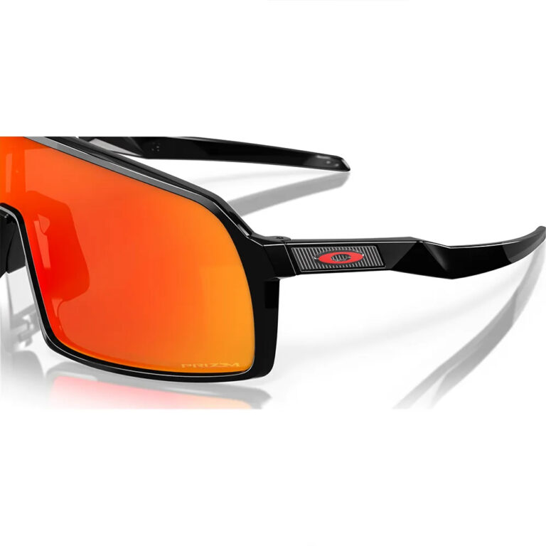 Oakley Sutro S Prizm Sunglasses Prizm Ruby/CAT3 Polished Black - Image 4