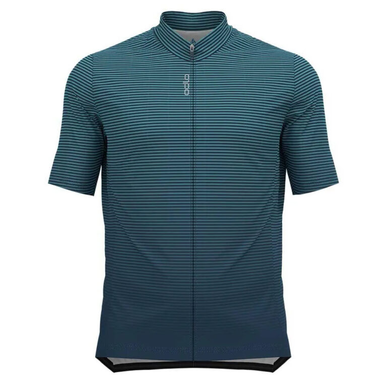 Odlo Essential 411952 Short Sleeve Jersey S Porcelain / Blue Wing Teal - Image 3