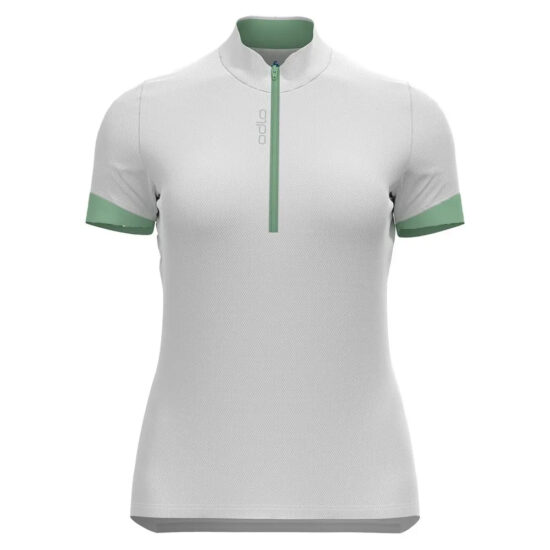 Odlo Essential Short Sleeve Jersey M White / Hemlock