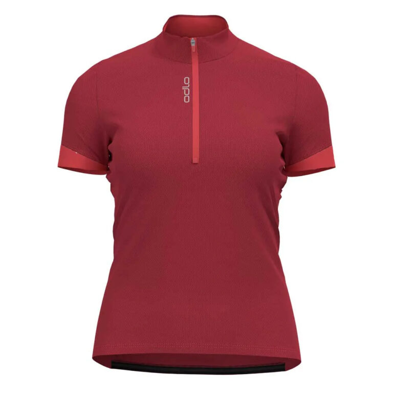 Odlo Essential Short Sleeve Jersey S American Beauty / Cayenne - Image 3