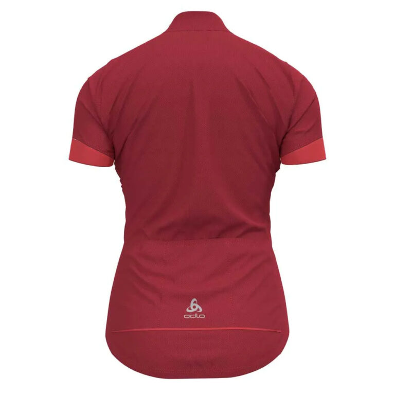 Odlo Essential Short Sleeve Jersey S American Beauty / Cayenne - Image 4