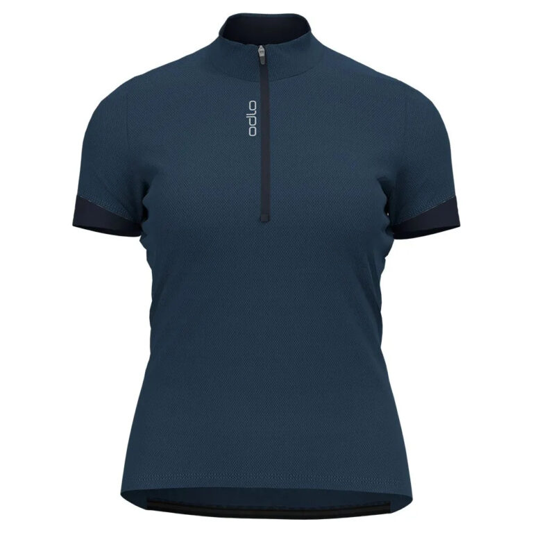 Odlo Essential Short Sleeve Jersey M Blue Wing Teal / Dark Sapphire