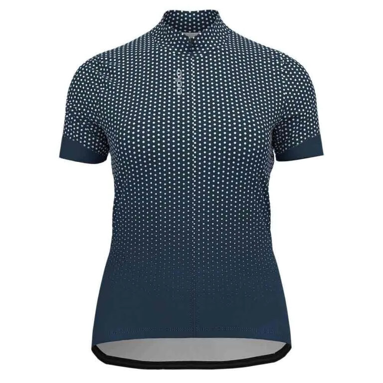 Odlo Essential Short Sleeve Jersey XS Blue Wing Teal / White - S Blue Wing Teal / White - Image 3