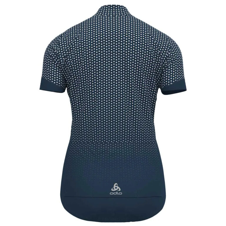 Odlo Essential Short Sleeve Jersey XS Blue Wing Teal / White - S Blue Wing Teal / White - Image 4