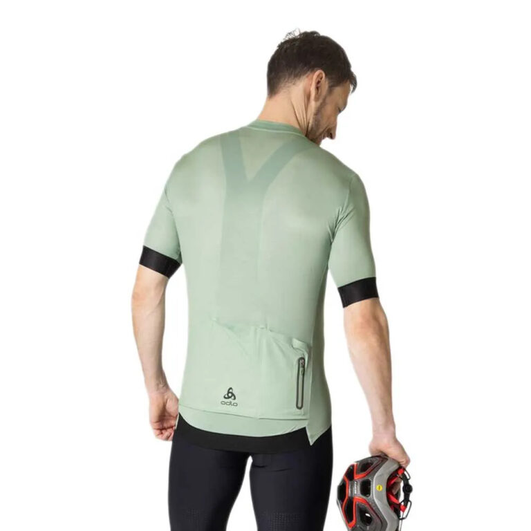 Odlo Zeroweight Short Sleeve Jersey L Loden Frost / Black - Image 2