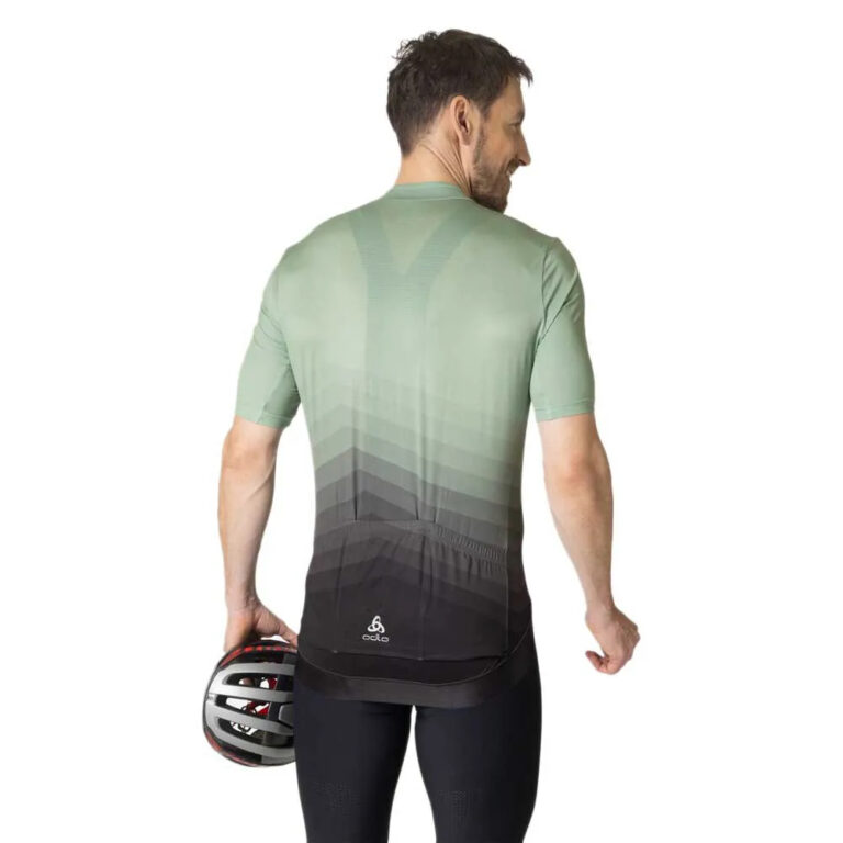 Odlo Zeroweight Short Sleeve Jersey S Loden Frost / Black - 2XL Loden Frost / Black - Image 2