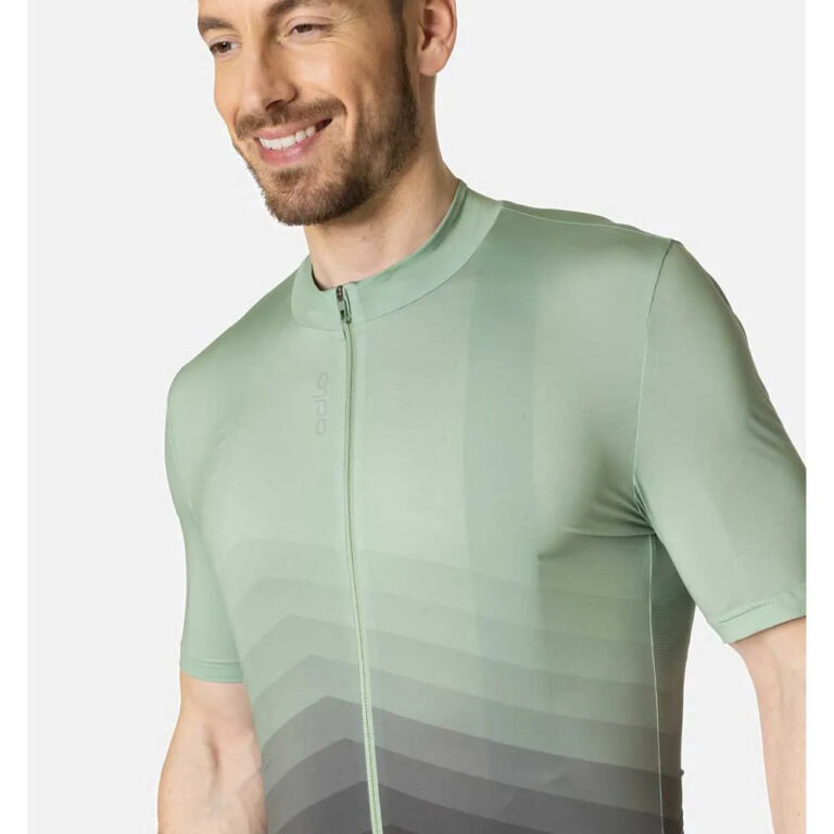 Odlo Zeroweight Short Sleeve Jersey S Loden Frost / Black - 2XL Loden Frost / Black - Image 5