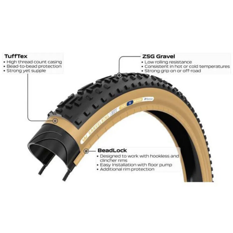 Panaracer Gravelking EXT Tubeless 700C X 38 Gravel Tyre 700C x 38 Black - Image 3