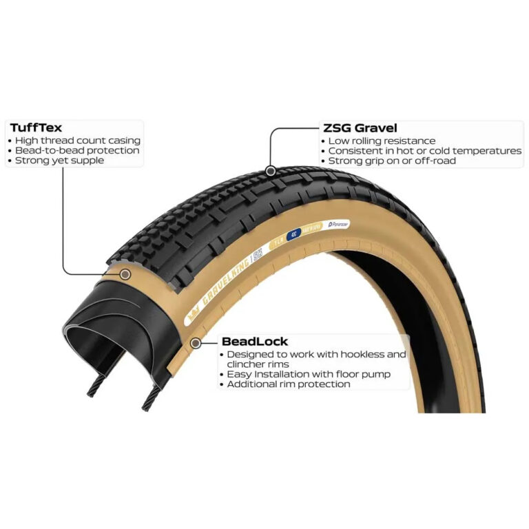 Panaracer Gravelking SK Tubeless 650B X 48 Gravel Tyre 650B x 48 Brown - Image 3