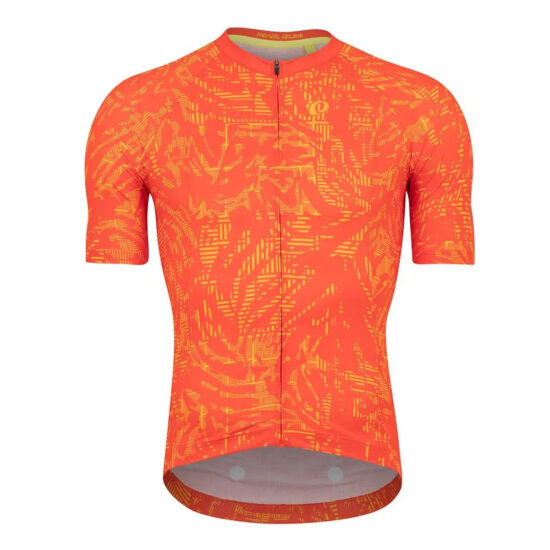 Pearl izumi Pearl Izumi Interval Short Sleeve Jersey M Solar Flare Hatch Palm - XL Solar Flare Hatch Palm