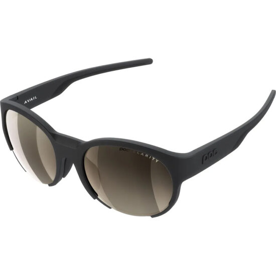 POC Avail Mirrored Sunglasses Brown Silver Mirror/CAT2 Uranium Black