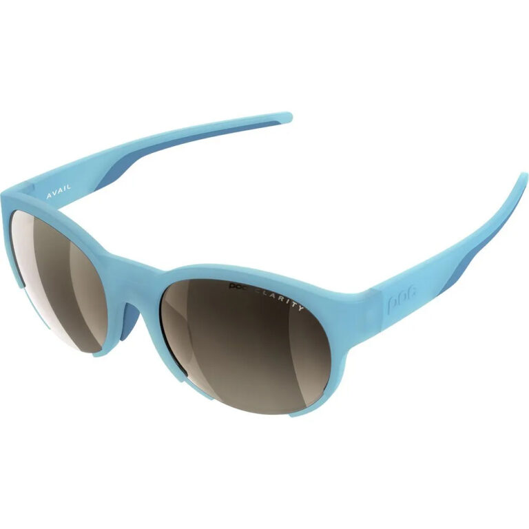 POC Avail Mirrored Sunglasses Brown Silver Mirror/CAT2 Basalt Blue