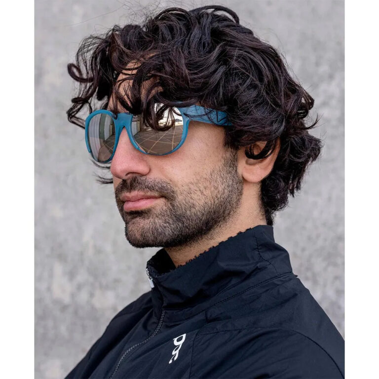 POC Avail Mirrored Sunglasses Brown Silver Mirror/CAT2 Basalt Blue - Image 3