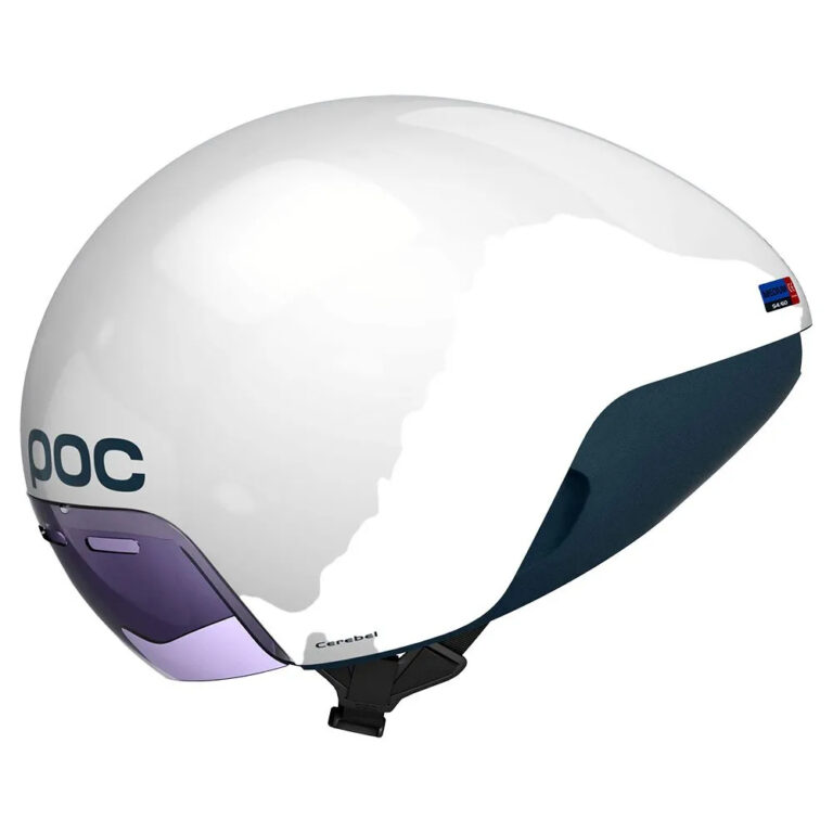 POC Cerebel Raceday Helmet M Hydrogen White - Image 5