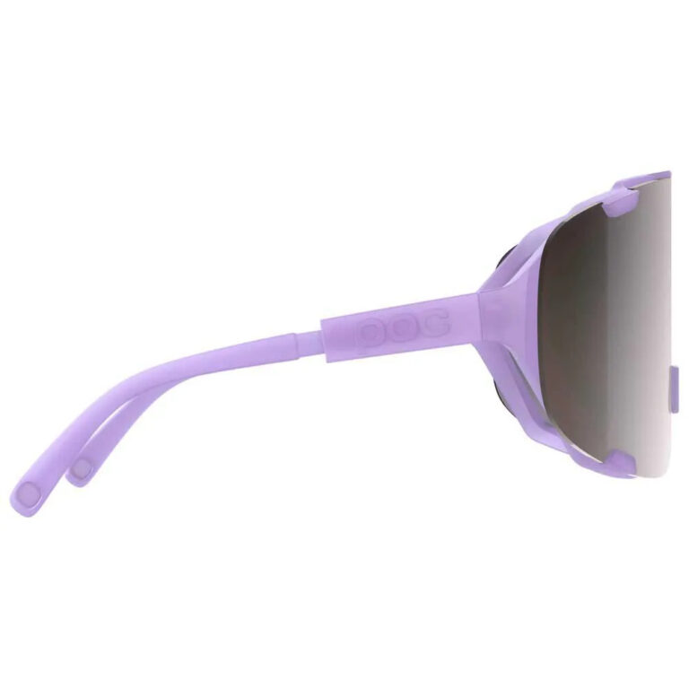 POC Devour Sunglasses Violet Silver Mirror/CAT3 Purple Quartz Translucent - Image 4