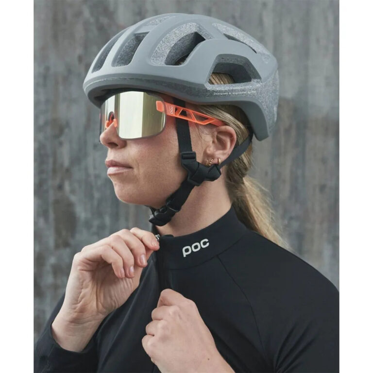 POC Elicit Sunglasses Clarity Road Gold /CAT2 Fluorescent Orange Translucent - Image 5