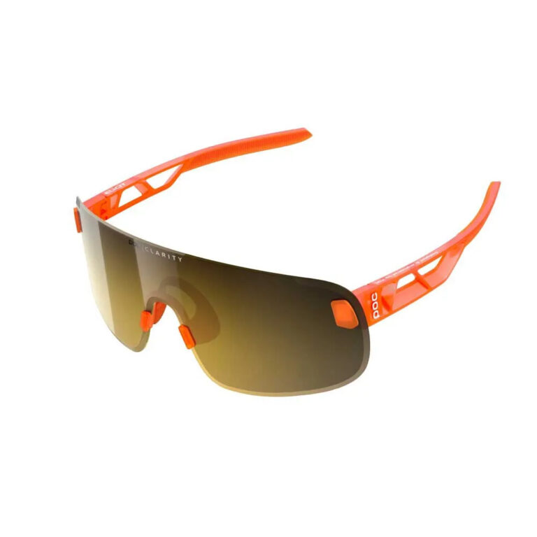 POC Elicit Sunglasses Clarity Road / Partly Sunny Gold/CAT2 Fluorescent Orange Translucent